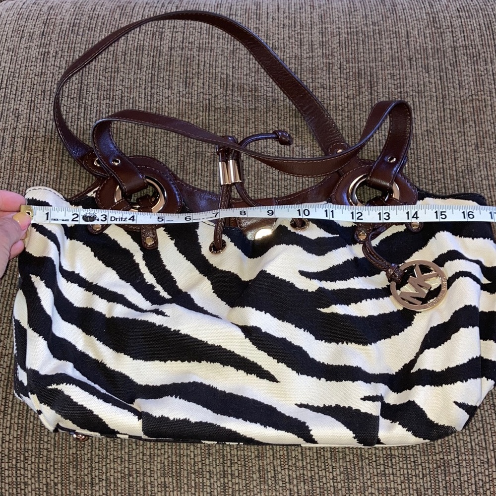 Beautiful Michael kors zebra bag with duster bag
